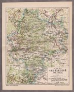 Карта Смоленской губернии, конца XIX века.