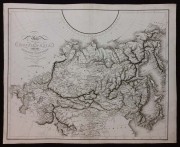 Карта Азиатской России и сопредельных стран (Японии, Монголии, Кореи, Китая), 1814 год.