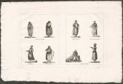 Костюмы народов России: Астраханские армяне, Кабардинцы, Казанские татары.
