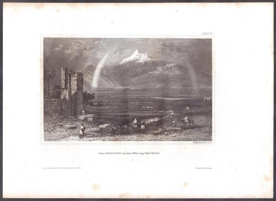 Армения. Вид на гору Арарат, 1830-е года.