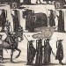 Рыцари. Всадники. Траурная процессия в средневековье, XVIII век. 