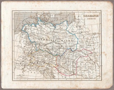 Карта Древней Германии 1830-х годов. 