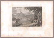 Умбрия: Терни. Вид на озеро Пьедилуко, 1830-е годы.