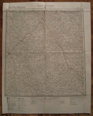 2-я Мировая Война. Орел. Оригинальная карта, 1941 год. 