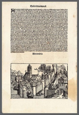 Египет, Александрия. Нюрнбергская хроника, 1493 год.