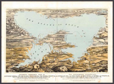 Уникальная карта Крыма, Черного и Азовского моря.