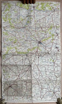 2-я Мировая Война. Тула. Серпухов. Карта 1941 года.