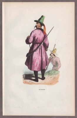 Киргиз. Национальный костюм I-й половины XIX века.