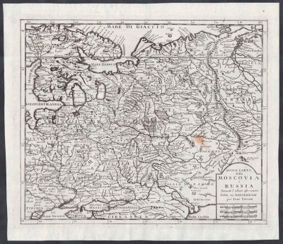 Новая карта Московии или России, [1738] год.