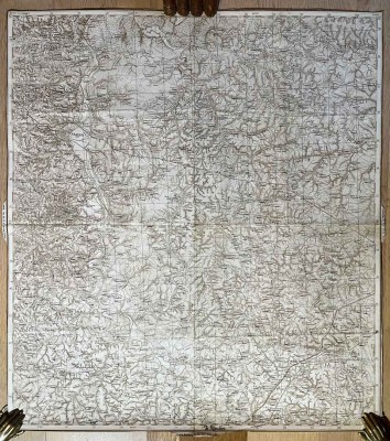 2-я Мировая Война. Тульская область [Белёв]. Карта 1941 года.