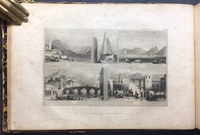 Дворцы и замки [Франция, Турция, Англия], 25 гравюр, 1843 год.