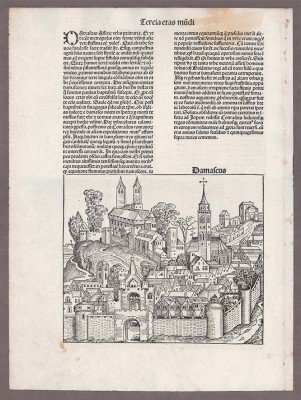 Сирия, Дамаск. Нюрнбергская хроника, 1493 год.