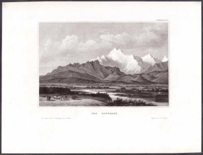 Кавказ. Горный пейзаж, 1840-е годы.