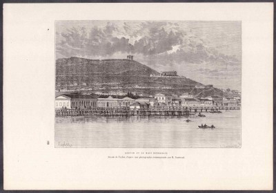 Древние города России. Керчь на фоне горы Митридат, 1880-е годы.