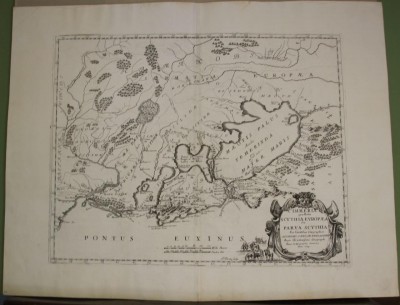 Карта Юга России и Крыма, 1694 год.