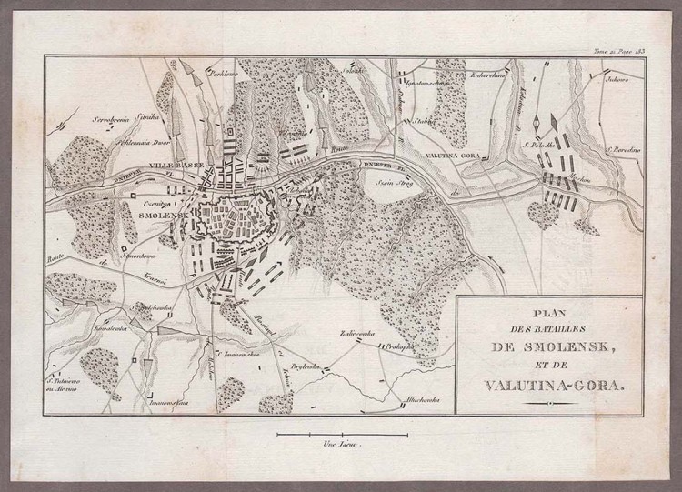 Карта смоленского сражения 1812