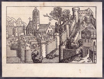 Египет, Думьят. Лист из Нюрнбергской хроники, 1493 год.