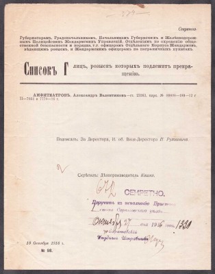 Архив Александра Амфитеатрова: Письма, документы, автографы.