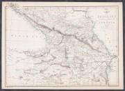 Карта Кавказа (Черкесии, Грузии) и Армении, 1860-е гг.