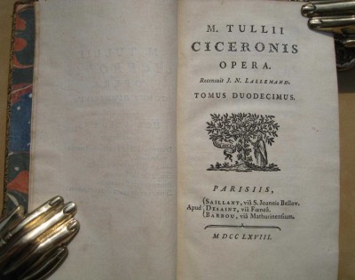Философия. Трактаты Марка Цицерона, 1768 год.
