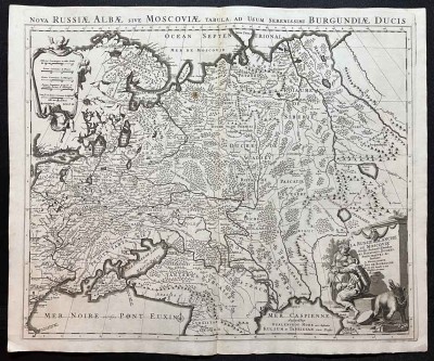 Карта Белой России или Московии, [1696 года].