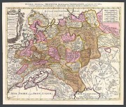 Карта Белой России или Московии, 1700 год.