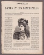 Мода. Франция. Антикварный журнал от 1 сентября 1874 года.