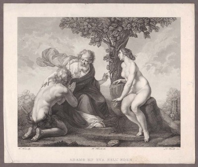 Адам и Ева в раю, 1830-е года.