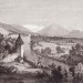 Швейцария. Вид на Тунское озеро, 1840-е годы.
