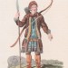 Костюмы народов России. Тунгусский охотник, 1810 год.