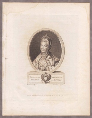 Екатерина II. Прижизненный портрет Императрицы, 1783 год.
