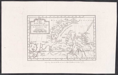 Карта земель русского Севера, [1790] год.