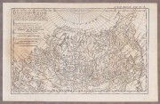 Карта Азиатской России, 1759 год.