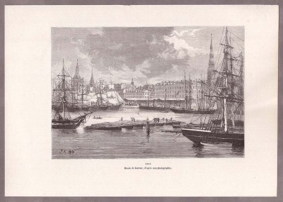 Рига. Вид на порт, 1880-е гг.