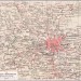 Карта Крыма и Чёрного моря с планами Москвы и Санкт-Петербурга.
