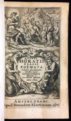 Гораций. Древний Рим. Эльзевир, 1676 год. 