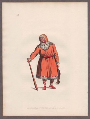 Костюмы народов России. Сибирь, коряк-охотник 1803 год.