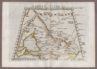 Карта Юга России и Северного Кавказа, 1561 год.