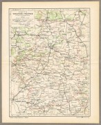Карта Тульской губернии, конец XIX века.
