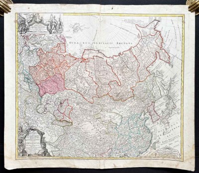 Карта России и Тартарии при Анне Иоанновне, 1739 год.