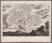 Израиль. План Иерусалима, 1722 год.