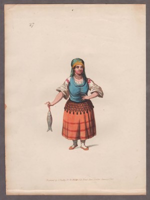 Костюмы народов России. Кавказ. Кабардинка, 1803 год.
