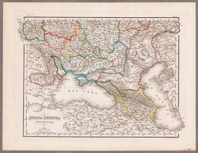 Карта южной России, Кавказа и Украины, [1853] год.