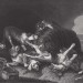 Охота на медведя с собаками, 1850-е года.