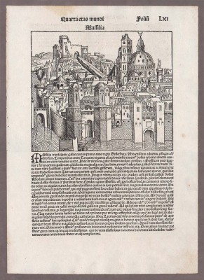 Франция. Марсель. Нюрнбергская хроника, 1493 год.