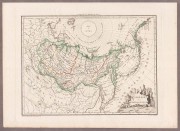 Карта Сибири и Русской Америки (Аляски), 1810-е гг.