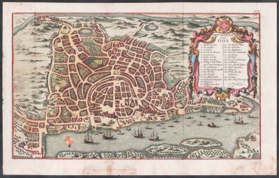 [Португальская Индия] Карта Гоа и окрестностей, середина XVIII века.