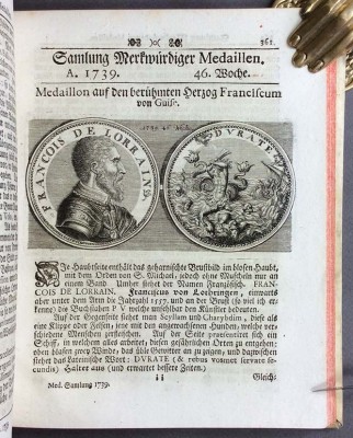 Нумизматика. Медали мира, 1739 год.