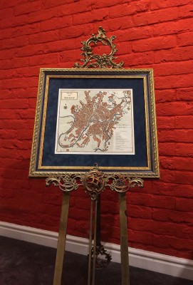 Антикварная карта / план Москвы, 1780-е годы.