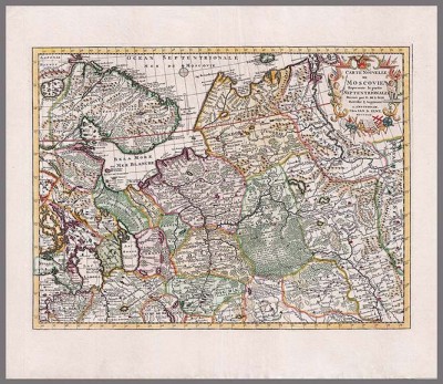 Карта Северной Московии, 1792 год.